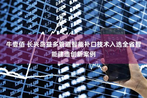 牛壹佰 长兴岛益多管道智能补口技术入选全省智能建造创新案例